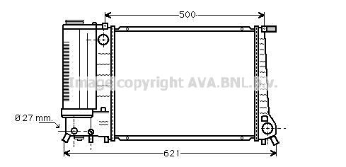 AVA QUALITY COOLING Радиатор, охлаждение двигателя BWA2135